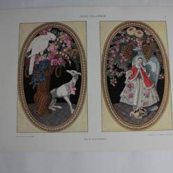 Estampe Obturations Ovales Journal décoration M. Schwarzer 1900