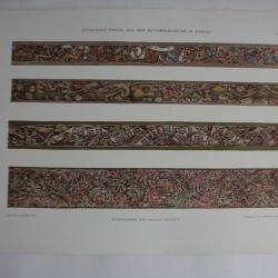 Estampe Frises Gothiques musée Zurich Journal décoration R.Seifert 1900