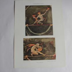 Estampe Motifs pompéiens Journal décoration G. Hoetzer 1900