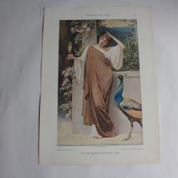 Estampe Allégorie de la Vanité Pastorale Journal décoration G. Sturm 1900