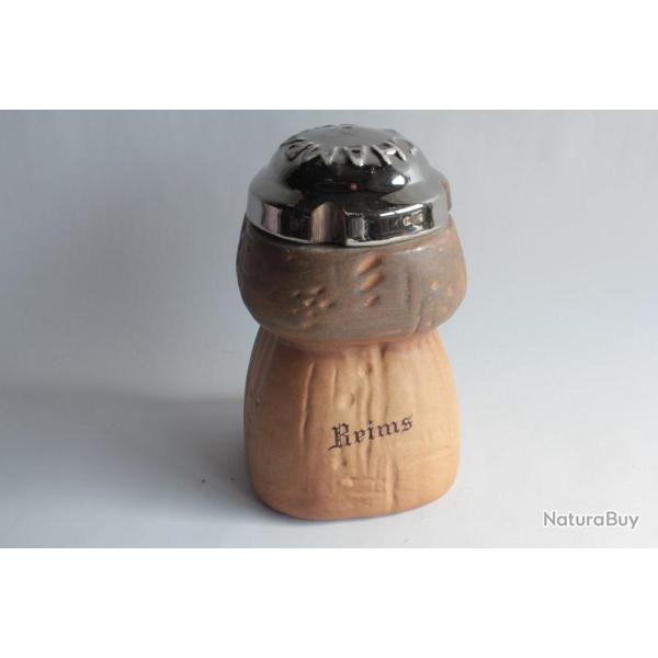 Boite Trompe l'oeil porcelaine Bouchon de Champagne Reims