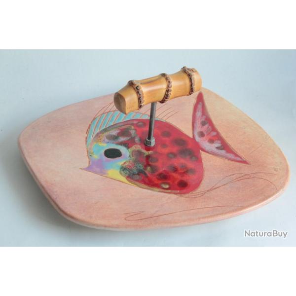 Plateau � fromage c�ramique �maill�e Poisson