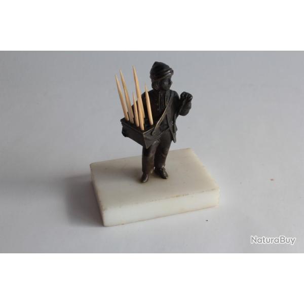 Personnage bronze Porte cure-dents