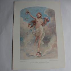 Estampe Fortune Journal décoration G. Sturm 1900