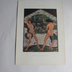 Estampe Le Gui Journal décoration Max Pechstein 1900