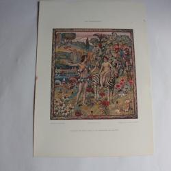 Estampe Paradis Journal décoration M. Seliger 1900