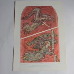 Estampe Anges Journal décoration M. Seliger 1900