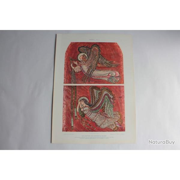Estampe Anges Journal dcoration M. Seliger 1900
