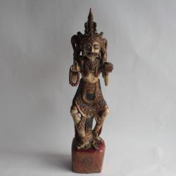 Sculpture Divinité Hindoue bois sculpté
