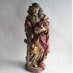 Grande statue Apôtre Saint Philippe bois sculpté