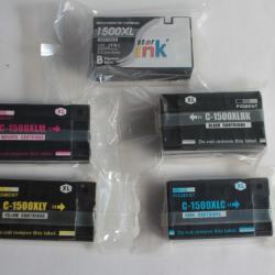 Lot 5 Cartouches d'encre compatibles Canon C1500XL