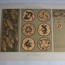 Estampe Décorations pour Salle de bain Journal décoration G.Heilmann 1900