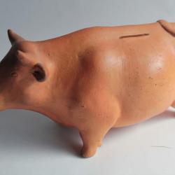 Tirelire à casser terre cuite Vache