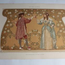 Estampe Allégorie de la danse Journal décoration G. Sturm 1900