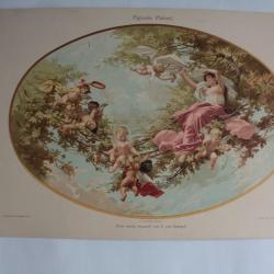 Estampe Plafond Figuratif Journal décoration Gastgeb 1900