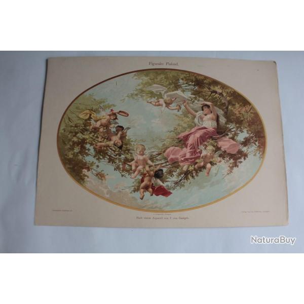Estampe Plafond Figuratif Journal dcoration Gastgeb 1900