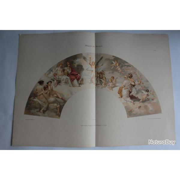 Estampe Allgorie du mariage Journal dcoration G. Sturm 1900