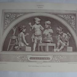 Estampe Lunette Sculpteurs Journal décoration G. Sturm 1900
