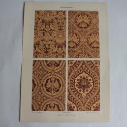 Estampe modèle de broderie Journal décoration Wilh Pastern 1900