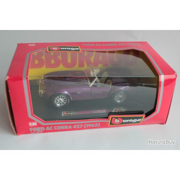 BURAGO voiture 1/24 Ford AC Cobra 427 1965 cod 0513