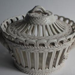 Bonbonnière céramique ajourée d'Este Vignes Italie