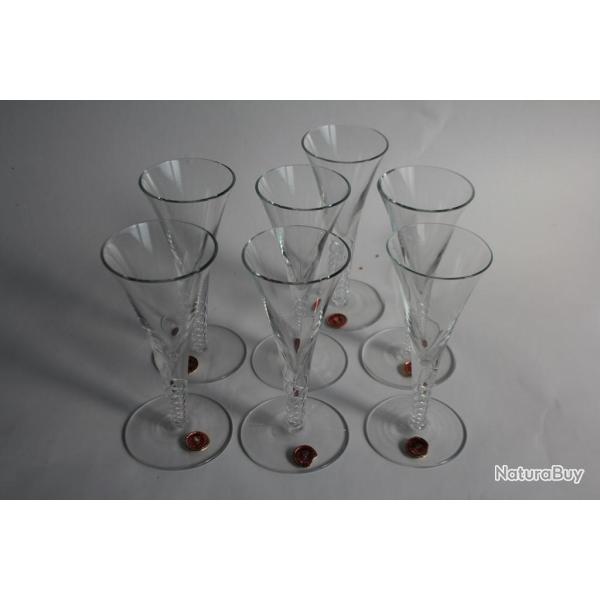 Verres � vin air twist Torsade Made in Roumania (x7)