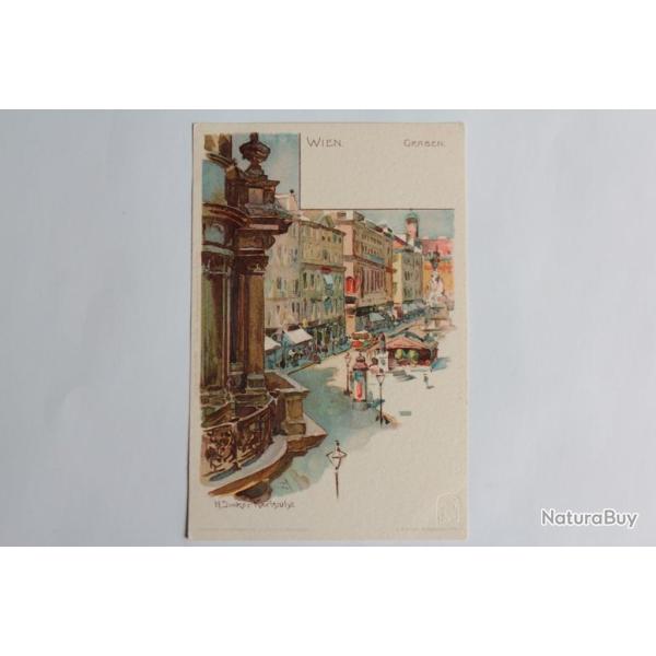 CPA illustr�e Wien Graben Vienne Autriche