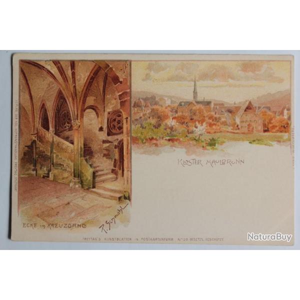 CPA illustr�e Allemagne Kloster Maulbronn Schm�hl