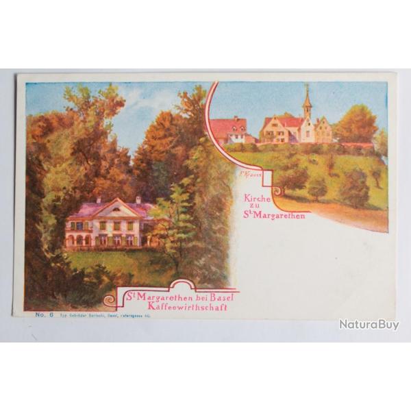 CPA Suisse Kirche zu St Margarethen bei Basel Kaffeewirtschaft
