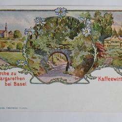 CPA Suisse Kirche zu St Margarethen bei Basel Kaffeewirtschaft