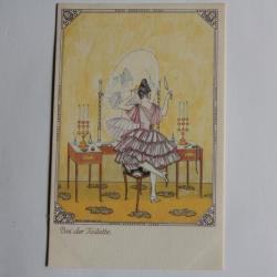 CPA illustrée Koehler Mela Bei der Toilette B.K.W.I. 292-2