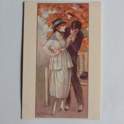 CPA illustrée Adelina Zandrino Couple