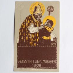 CPA illustrée Ausstellung München 1908 Fritz Klee Allemagne