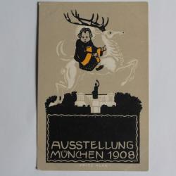 CPA illustrée Ausstellung München 1908 Fritz Klee Allemagne
