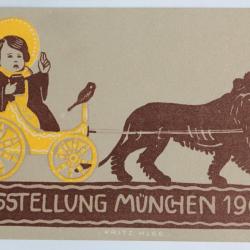 CPA illustrée Ausstellung München 1908 Fritz Klee Allemagne