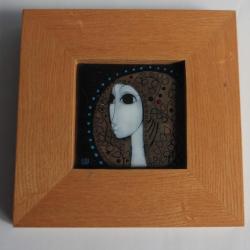 Tableau miniature Émaux Petrilla István Hongrie