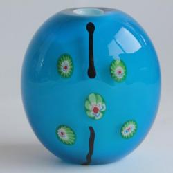 Vase verre Murano bleu Murines