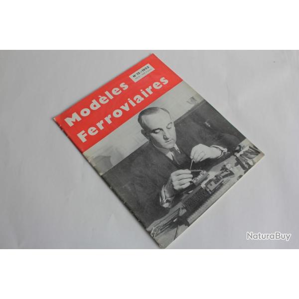 Magazines Modeles Ferroviaires anne 1952 n12 trains miniatures