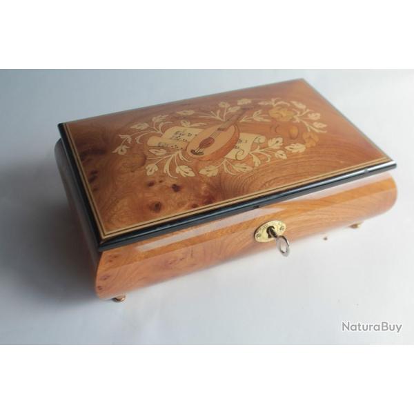 REUGE Boite � musique bijoux marqueterie bois Tcha�kovski