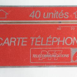 Télécarte L&G rouge 40 unités F6 France