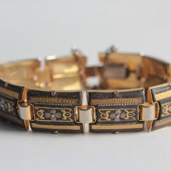 Bracelet acier damasquiné Tolède