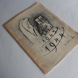 Recueil de dessins d'un prisonnier de guerre WWII 1939-44