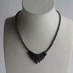 Collier Hématite art déco