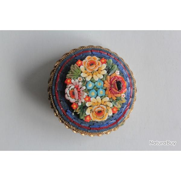 Broche Micro mosa�que Italie Fleurs bijoux
