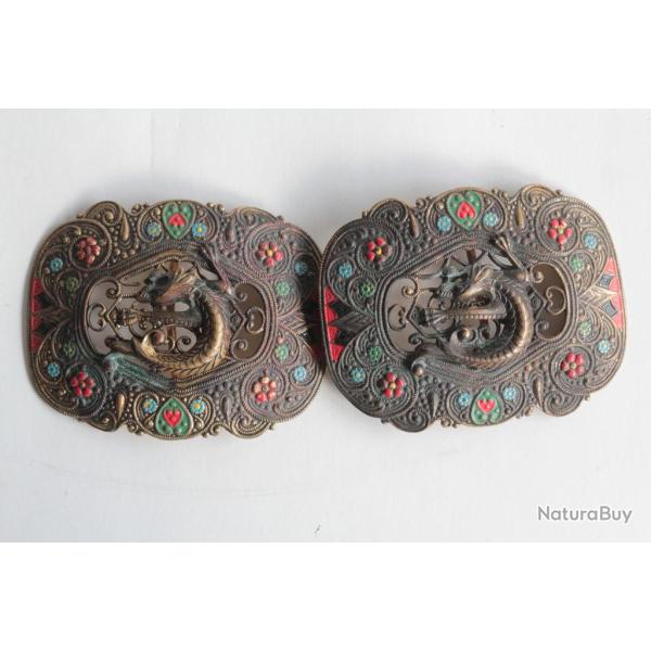 Boucle de ceinture Napol�on III dragons repouss�