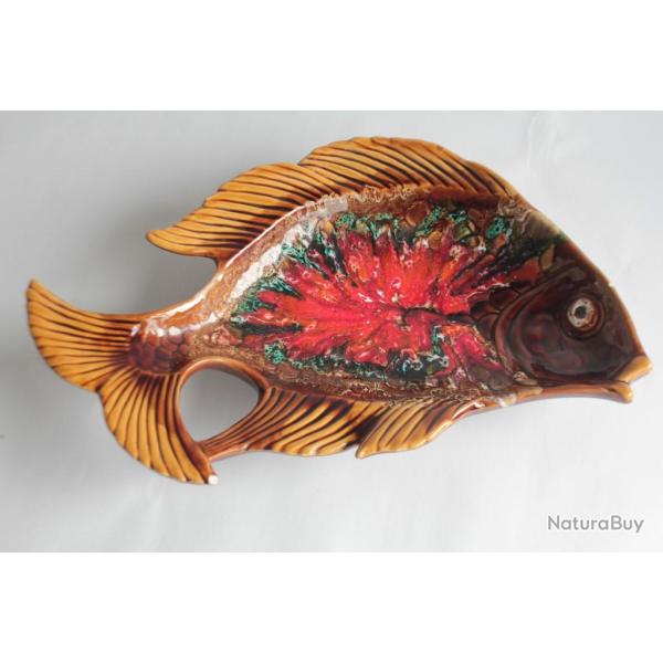 Plat c�ramique Poisson Vallauris