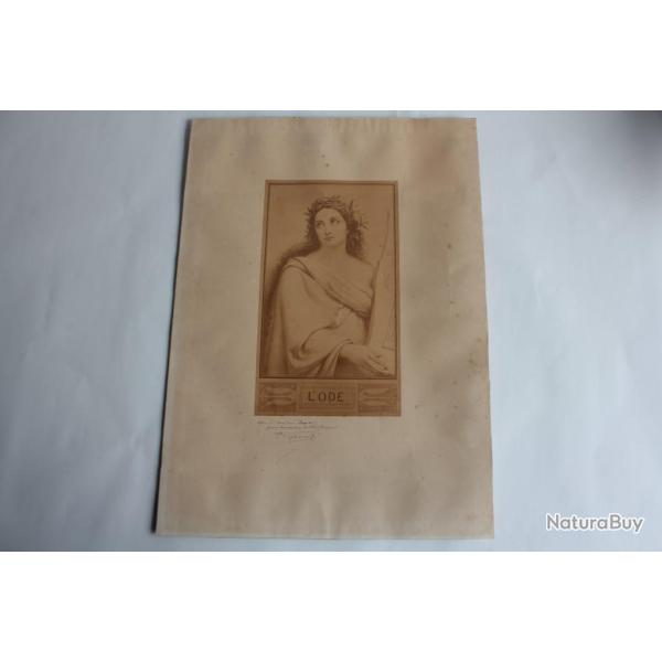 Nicolas-Auguste GALIMARD Photographie Tableau L'Ode envoi d�dicac�