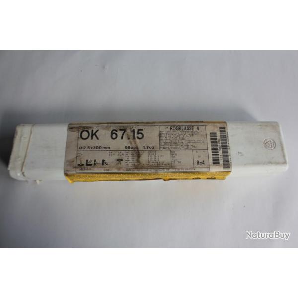 Baguettes �lectrodes soudure 300 X 2.5 ESAB 67.15