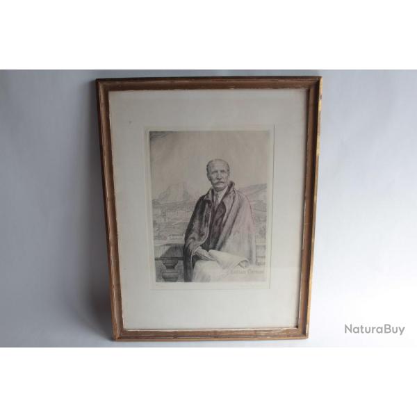 Gravure Lucien Chiron maire Chambry Andr JACQUES