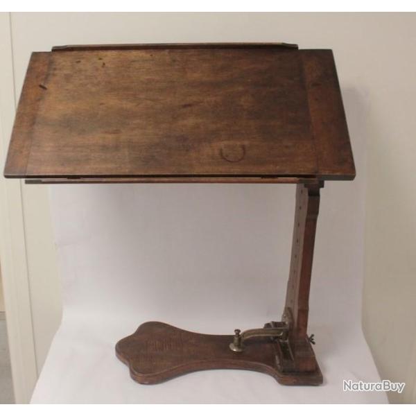 Table de lecture pupitre inclinable rglable A. Mauchain Genve XIXe sicle